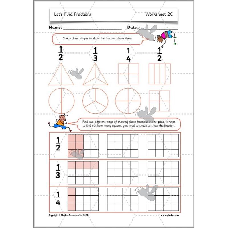 PlanBee Let's Find Fractions - Year 2 Maths - Measurement Planning