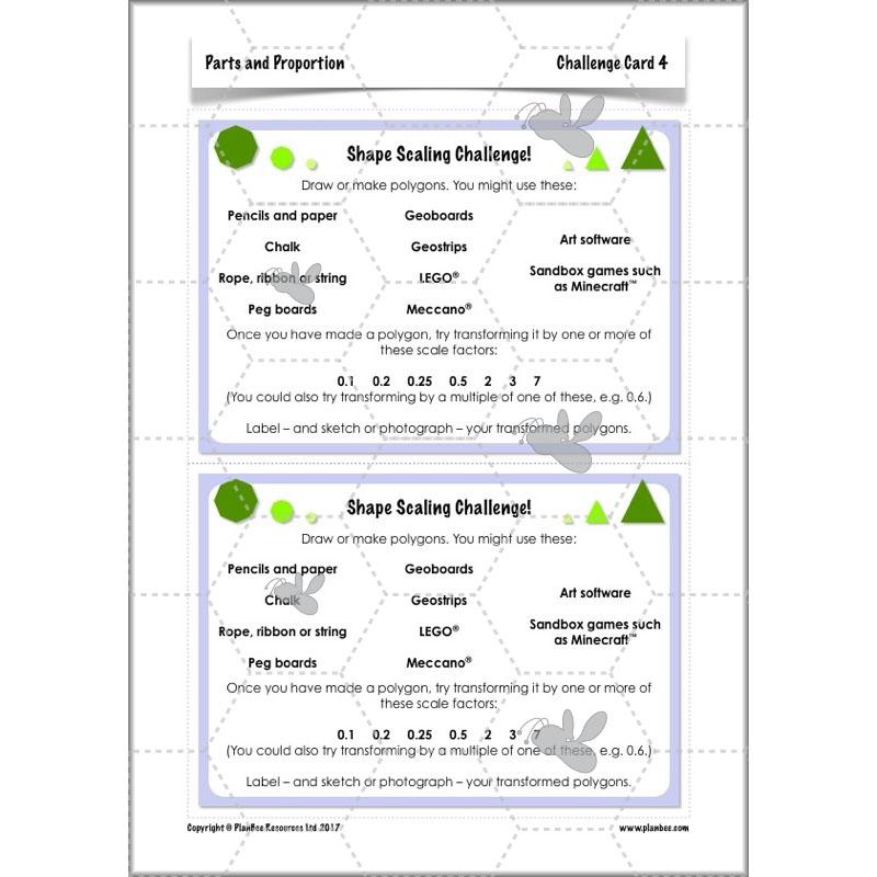 PlanBee Parts and Proportion: ratio KS2 Maths lesson planning