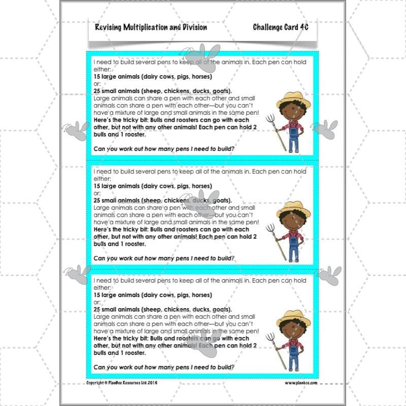 PlanBee Revising Multiplication and Division: Maths Lesson Plans for Year 4
