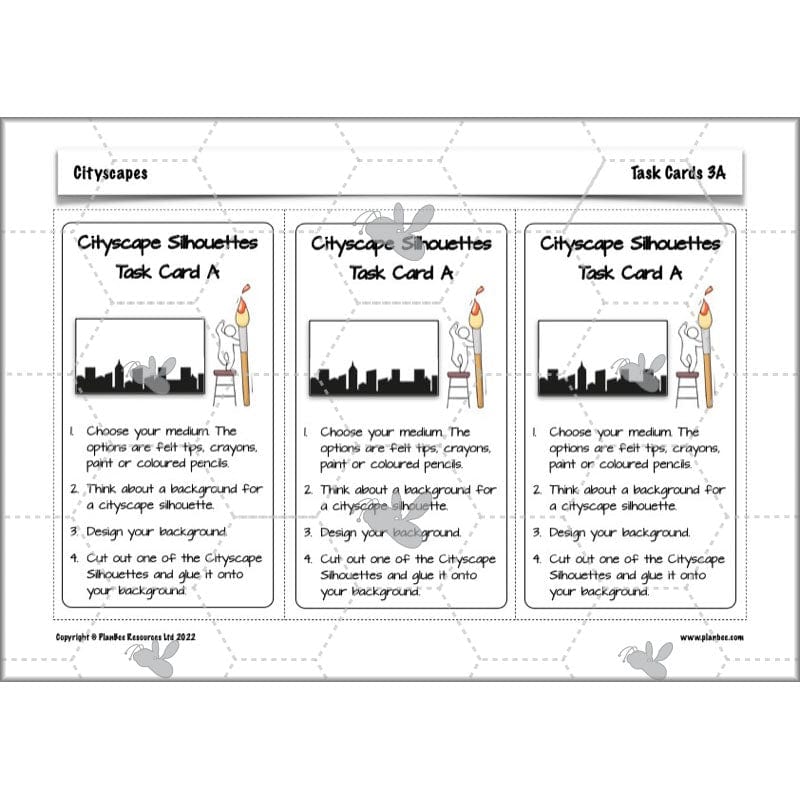 PlanBee Cityscapes Art Lessons for KS2 created by PlanBee