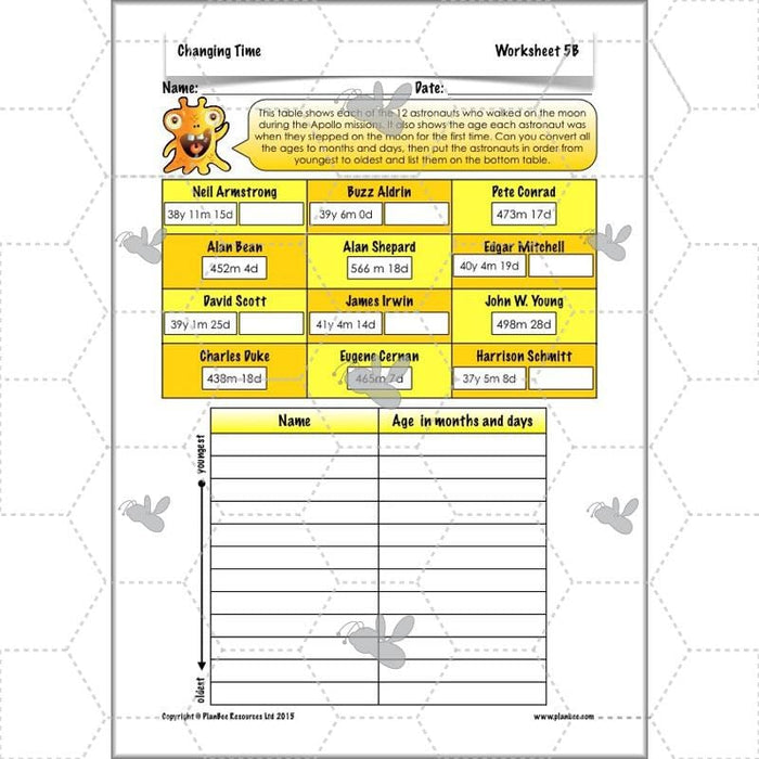PlanBee Changing Time Year 5 Maths Lesson Planning Pack