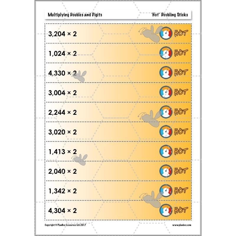 PlanBee Multiplying Doubles & Digits - Complete Year 4 Maths Plans & Resources