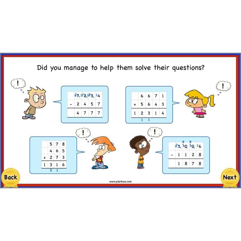 PlanBee Using Addition & Subtraction 1 - Year 4 Maths Planning and Resources
