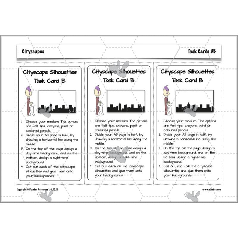 PlanBee Cityscapes Art Lessons for KS2 created by PlanBee