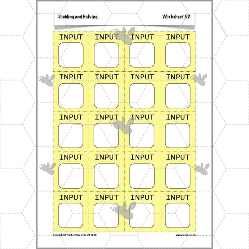 PlanBee Doubling and Halving Year 3 Maths Lesson Plan Packs | KS2