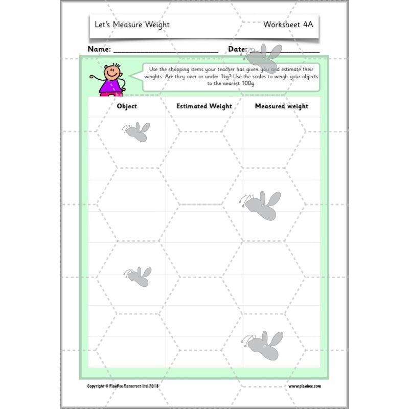 PlanBee Let's Measure Weight - KS1 - Year 2 Maths - Measurement
