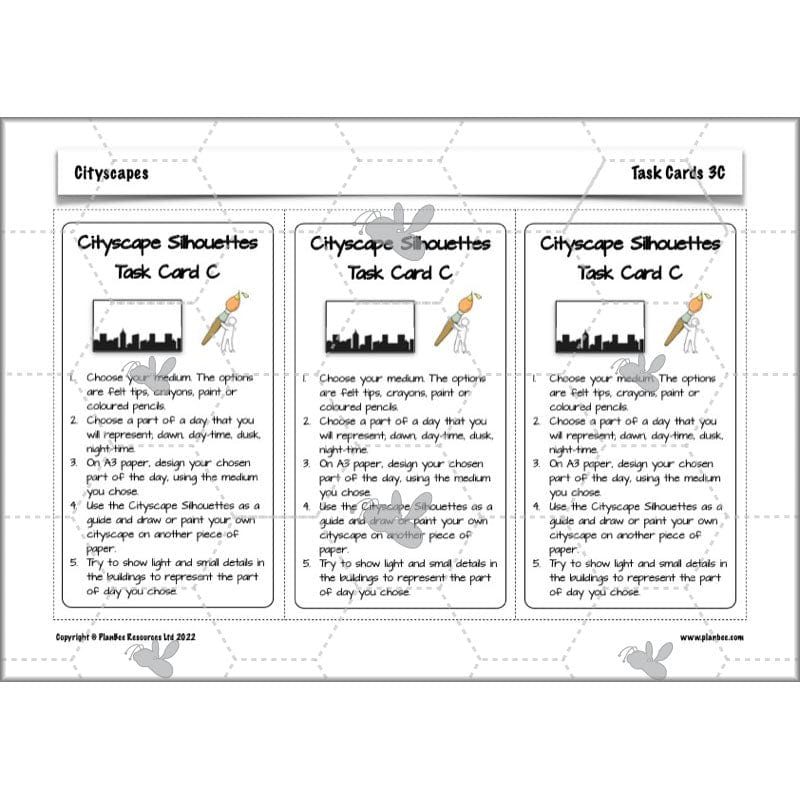 PlanBee Cityscapes Art Lessons for KS2 created by PlanBee