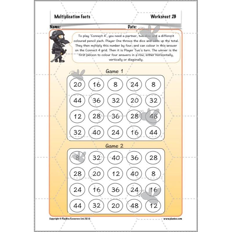PlanBee Multiplication Facts: KS2 Maths Lessons and Resources for Year 3