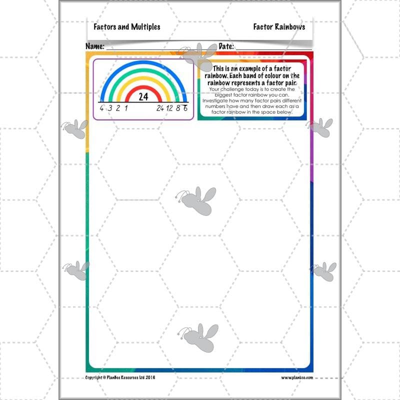 PlanBee Factors & Multiples - Year 5 Maths Planning and Resources from PlanBee