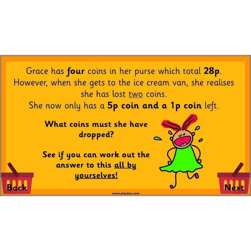 PlanBee Let's Go Shopping: Year 2 Money Maths Activities