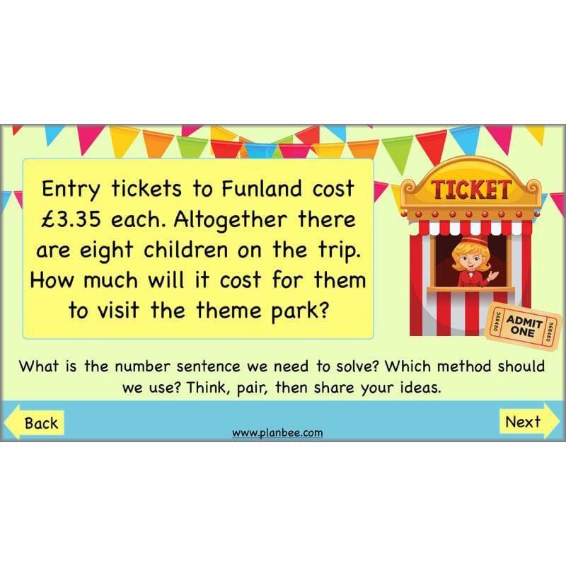 PlanBee Multiplication and Division Methods: Primary Maths Lessons for Year 4