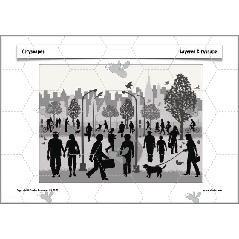 PlanBee Cityscapes Art Lessons for KS2 created by PlanBee