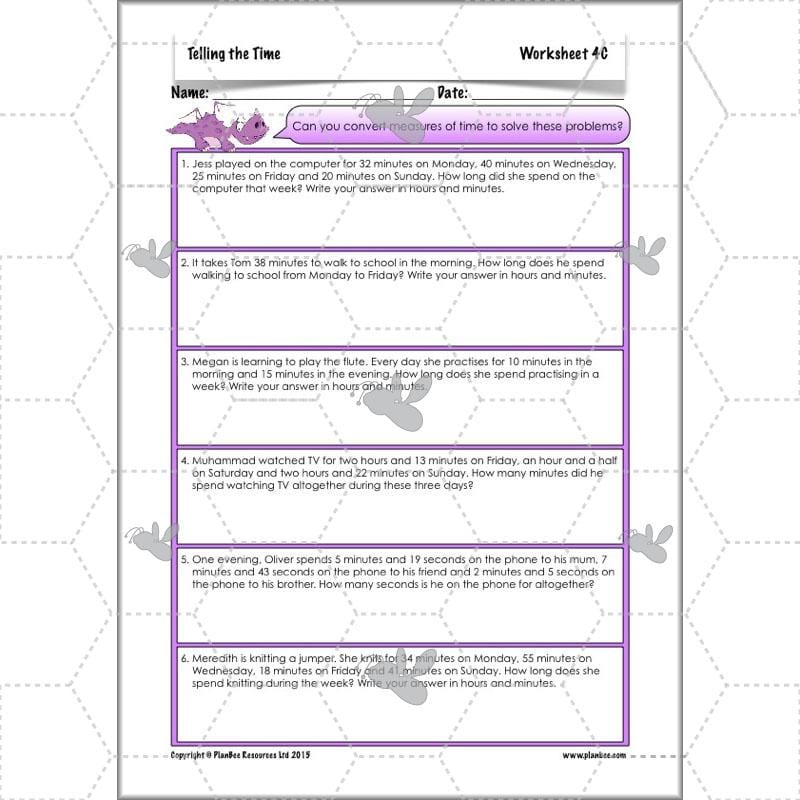 PlanBee Telling the Time KS2 | Year 4 Maths Lessons and Resources