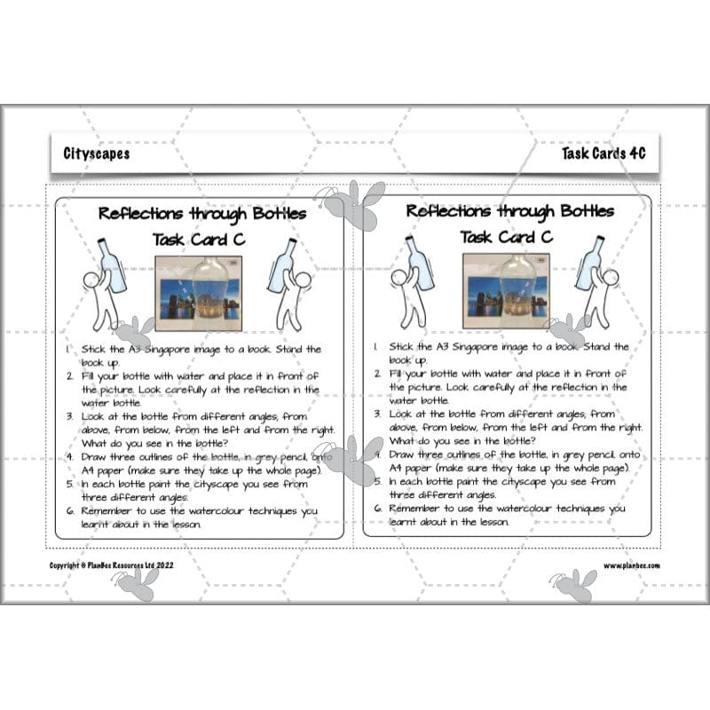 PlanBee Cityscapes Art Lessons for KS2 created by PlanBee