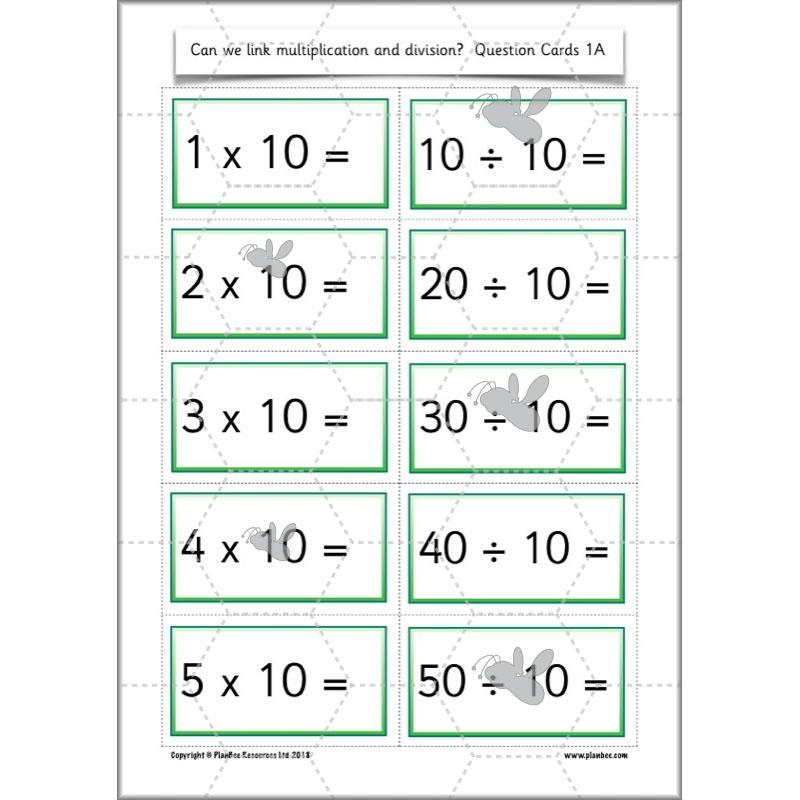 PlanBee Can We Link Multiplication and Division? Year 2 Maths scheme of work