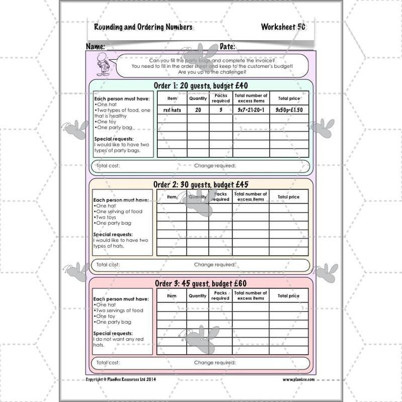 PlanBee Rounding and Ordering Numbers - Place Value: Year 4 Maths Lesson Plans