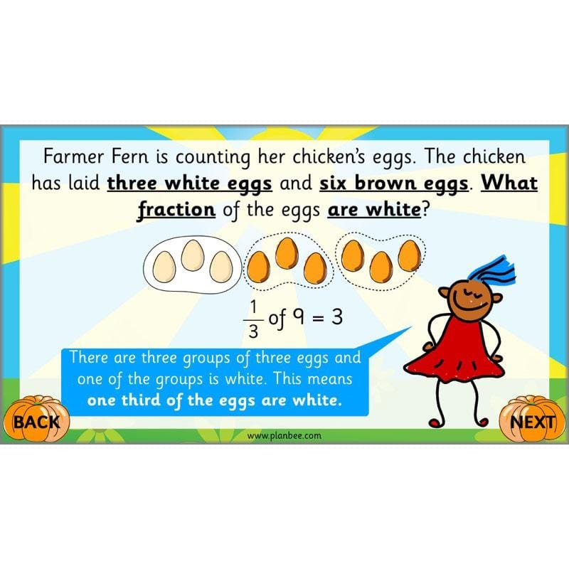 PlanBee Can we find fractions of numbers? Year 2 Fractions Planning