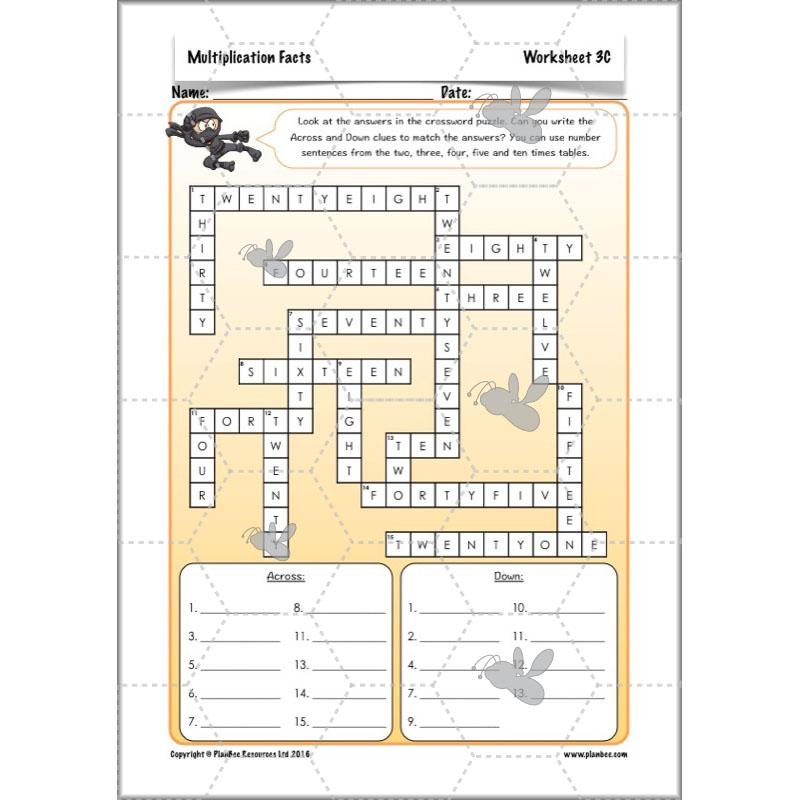 PlanBee Multiplication Facts: KS2 Maths Lessons and Resources for Year 3