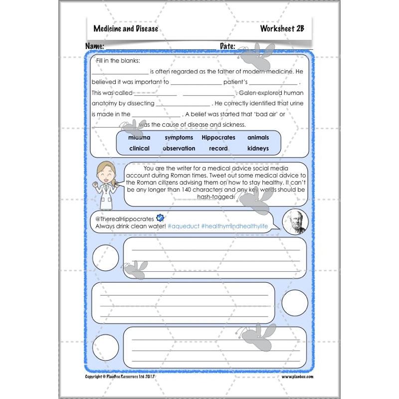 PlanBee Medicine Through Time Resources | History Disease Lessons