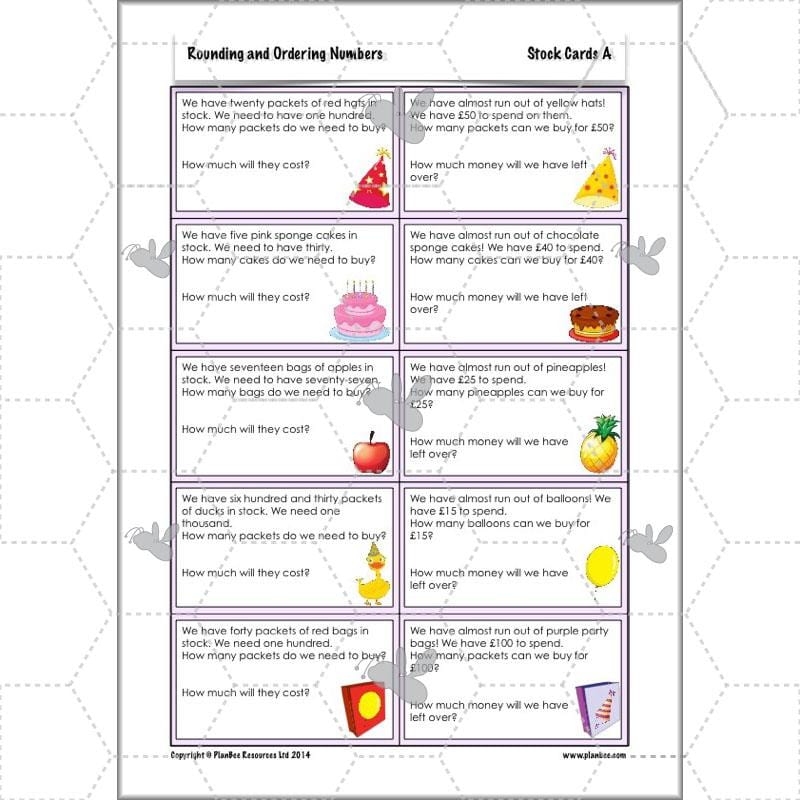PlanBee Rounding and Ordering Numbers - Place Value: Year 4 Maths Lesson Plans