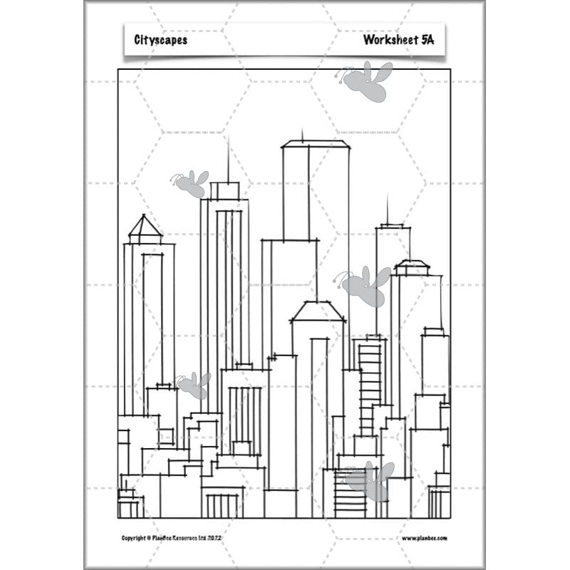 PlanBee Cityscapes Art Lessons for KS2 created by PlanBee