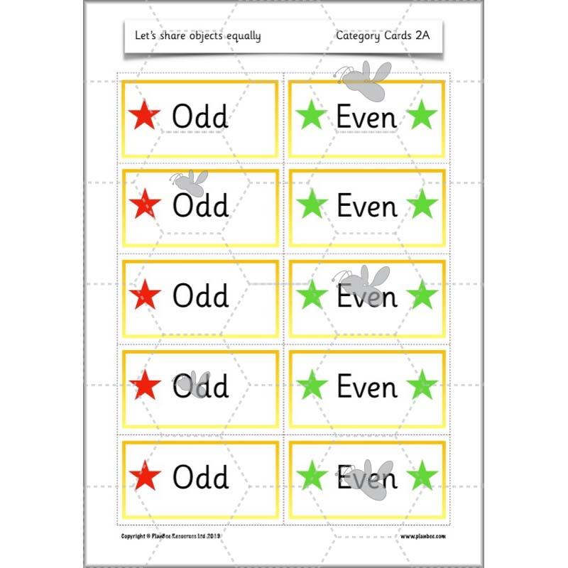 PlanBee Let's share objects equally: Year 1 multiplication and division