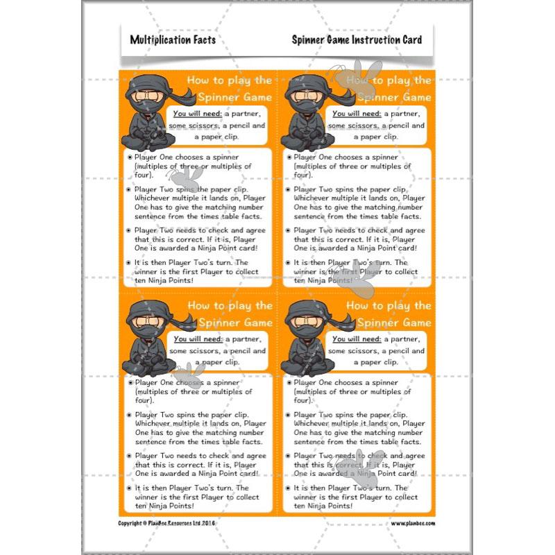 PlanBee Multiplication Facts: KS2 Maths Lessons and Resources for Year 3