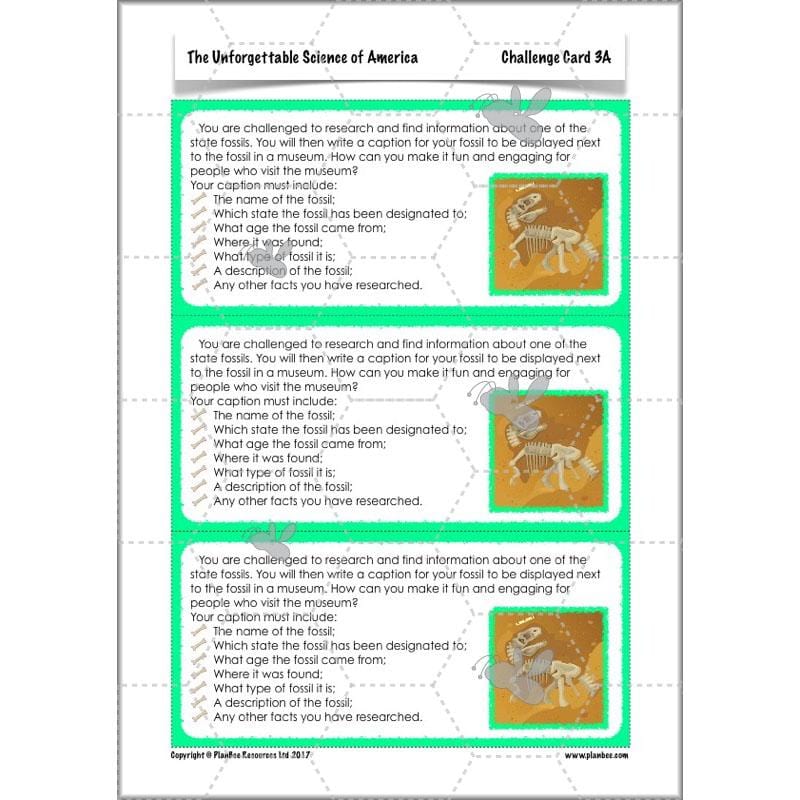 PlanBee The Unforgettable Science of America: KS2 Science Planning