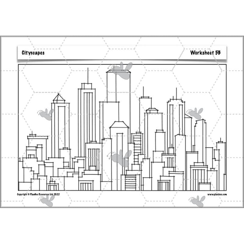 PlanBee Cityscapes Art Lessons for KS2 created by PlanBee