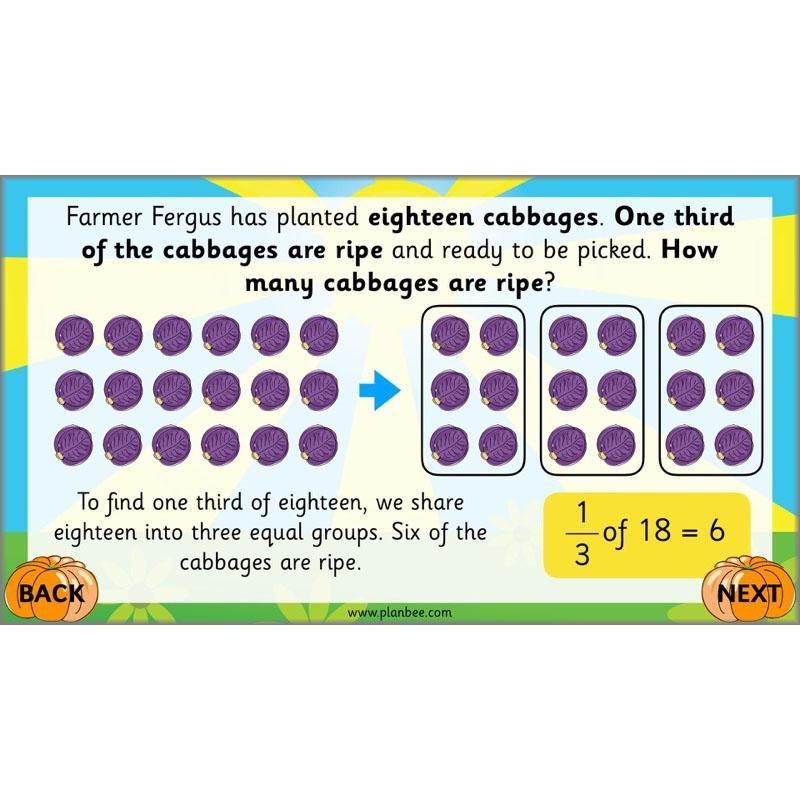 PlanBee Can we find fractions of numbers? Year 2 Fractions Planning