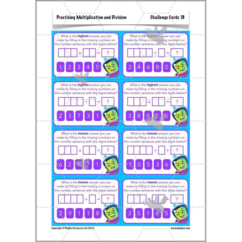 PlanBee Practising Multiplication & Division - Year 6 Maths Lesson Planning