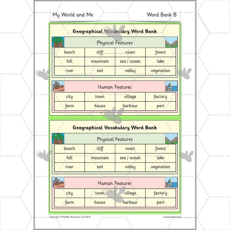 PlanBee My World and Me: Primary Geography Plans for KS1 Year 1 & Year 2