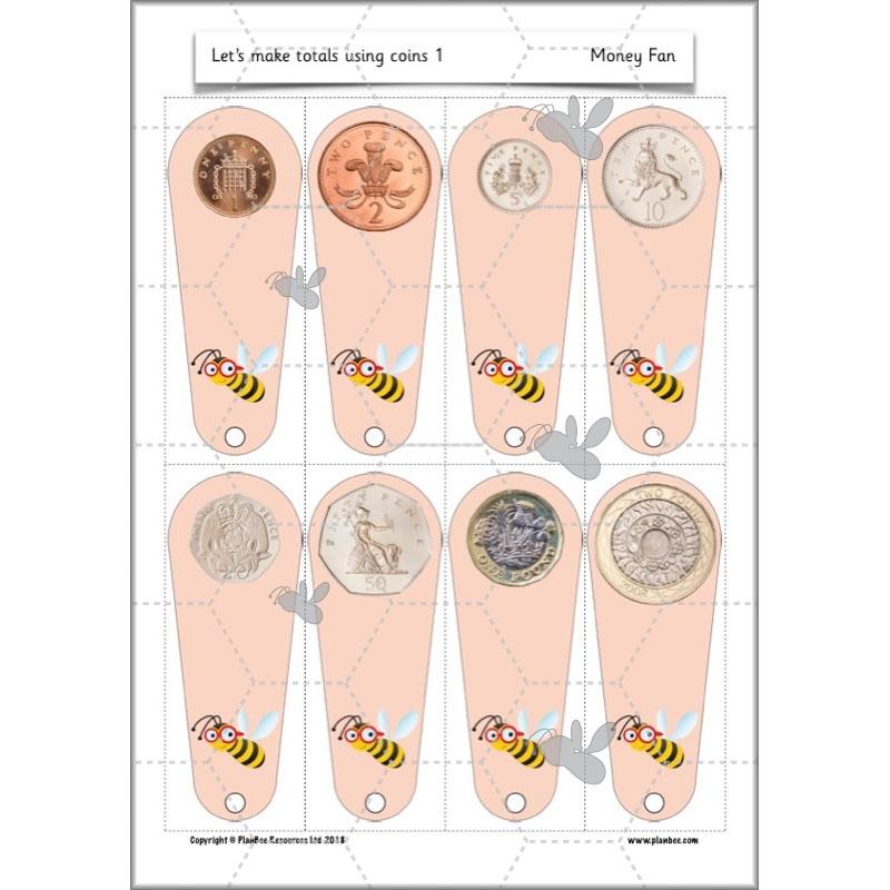 PlanBee Let’s make totals using coins 1 -  Year 1 Key Stage 1 Maths plans