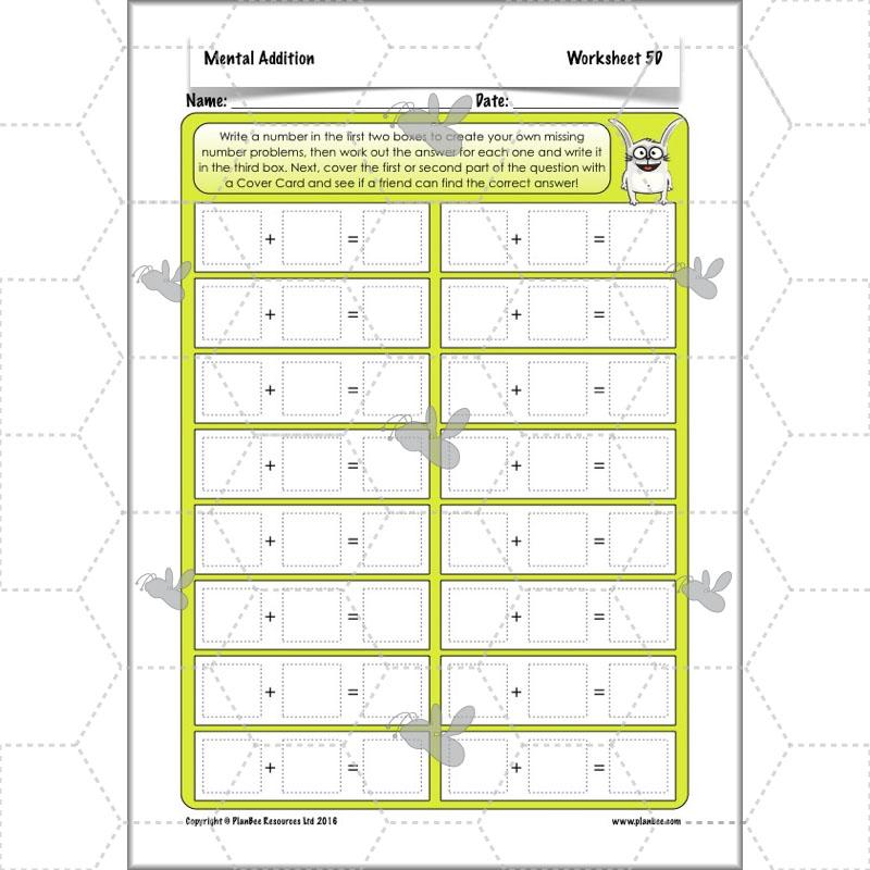 PlanBee Mental Addition: KS2 Maths Addition and Subtraction Year 3