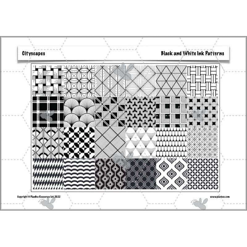 PlanBee Cityscapes Art Lessons for KS2 created by PlanBee