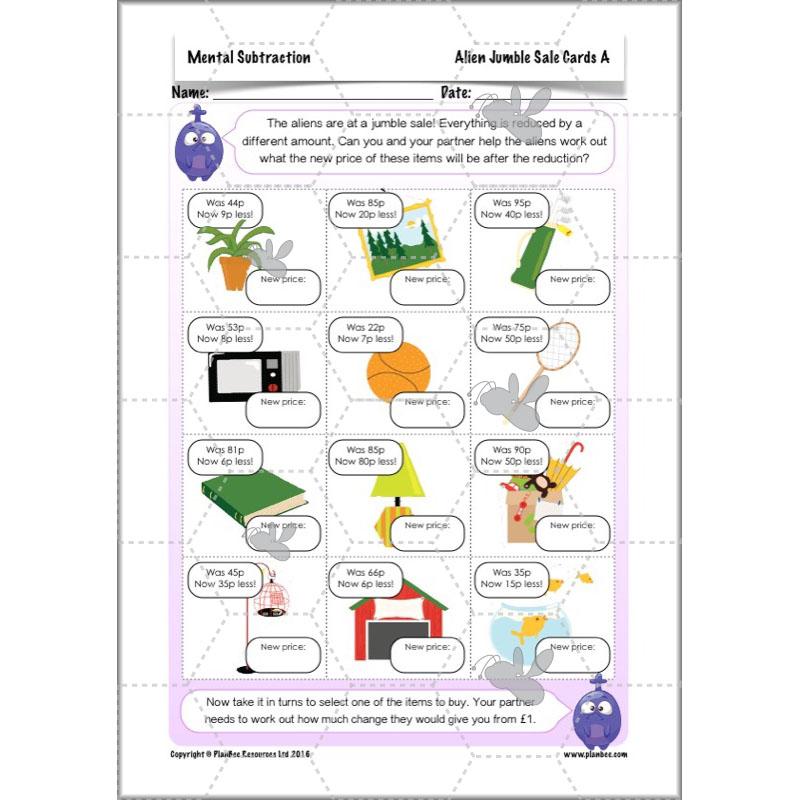 PlanBee Mental Subtraction: Addition and Subtraction Year 3 Maths