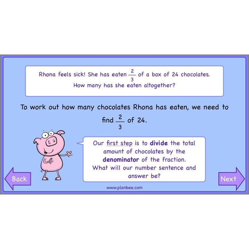 PlanBee Finding Fractions: Year 3 fractions of amounts plans and resources