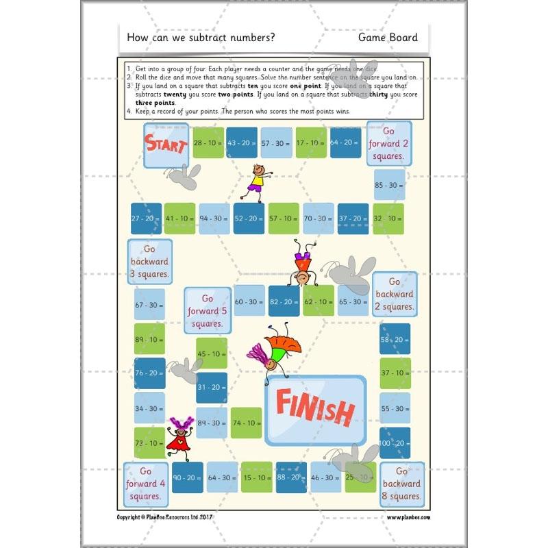 PlanBee How Can We Subtract Numbers? Maths scheme of work for Year 2