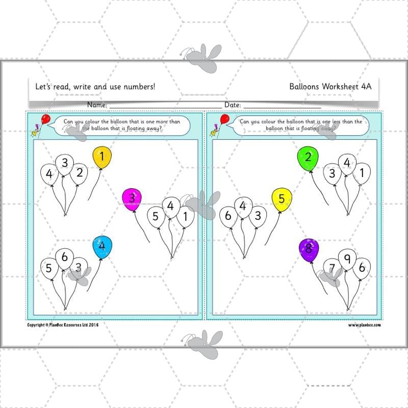 PlanBee Let’s read, write and use numbers Year 1 KS1