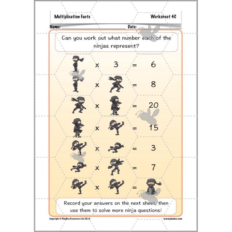 PlanBee Multiplication Facts: KS2 Maths Lessons and Resources for Year 3