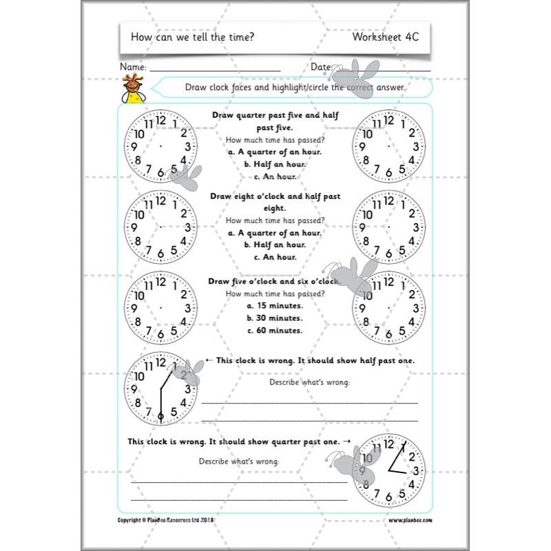 PlanBee Year 2 Time Lessons KS1 | How can we tell the time?