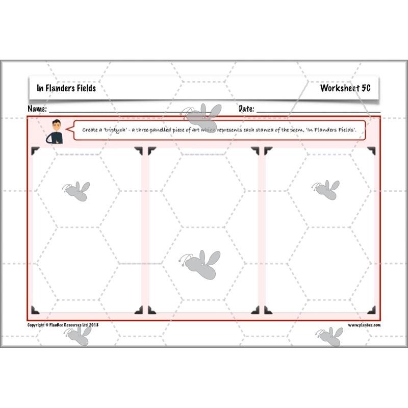 PlanBee WW1 Art Ideas KS2 In Flanders Fields Art Lessons by PlanBee