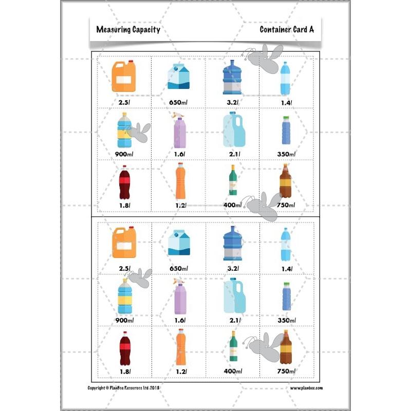 PlanBee Measuring Capacity Year 4 Maths Lesson Planning Pack