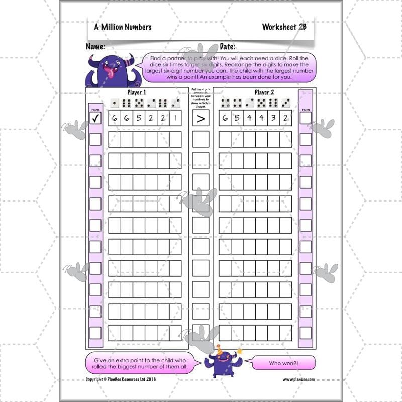 PlanBee A Million Numbers - Year 5 Maths Planning - Number & Place Value