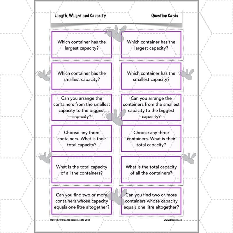 PlanBee Length, Weight & Capacity - Year 5 Maths Planning - Measurement