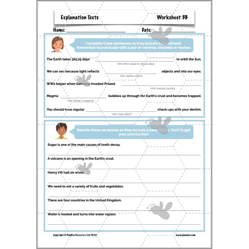 PlanBee Explanation Texts Year 6 - PlanBee English