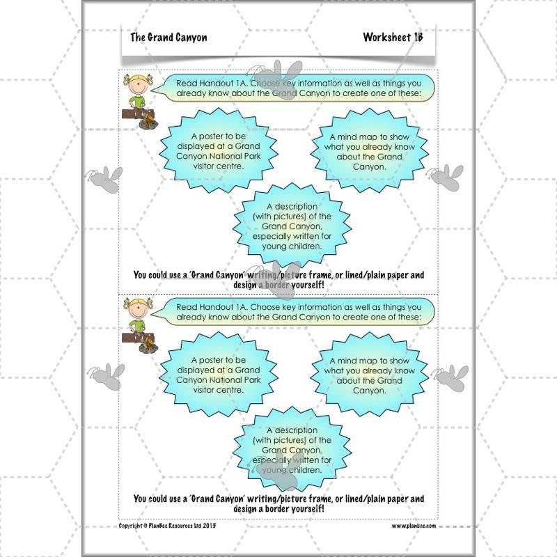 PlanBee The Grand Canyon KS2 Geography Lesson Plans