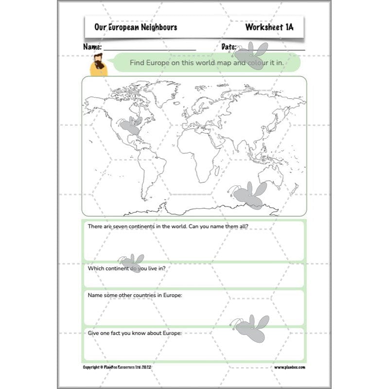 PlanBee Our European Neighbours | Europe KS2 Lesson Plans and Resources