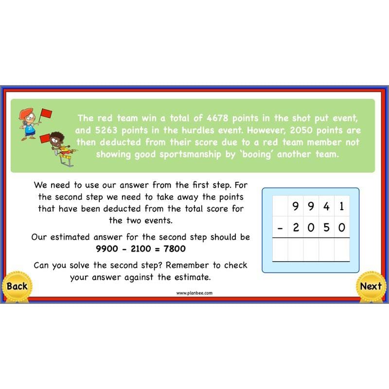 PlanBee Using Addition & Subtraction 1 - Year 4 Maths Planning and Resources
