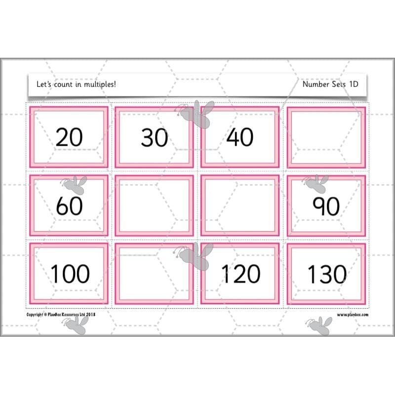 PlanBee Let’s count in multiples - maths for Year 1 KS1